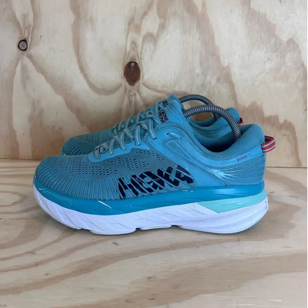 Hoka One One - Bondi 7 - Running Shoes - Blue - Women's - 9.5 - 1110519 AEBL